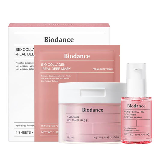 Biodance Collagen Pink Glow Trio - Ultimate Hydration and Youthful Radiance