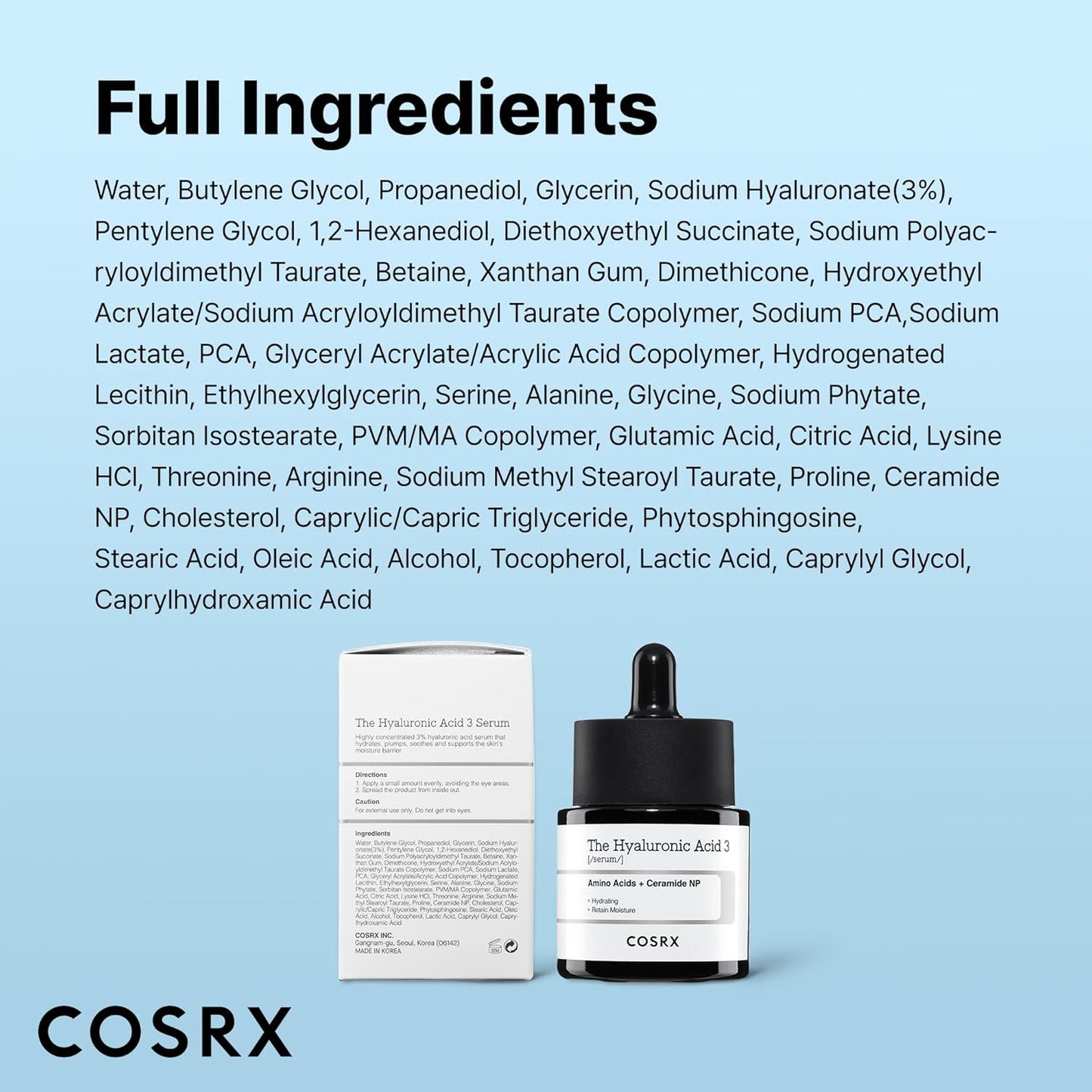 Revitalize Your Skin with COSRX Pure Sodium Hyaluronic Acid 3% Serum - 0.67 Fl Oz of Deep Hydration