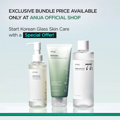 Discover the Anua Essential Trio: Oil Cleanser, Deep Cleansing Foam, and Calming Toner for Radiant Skin