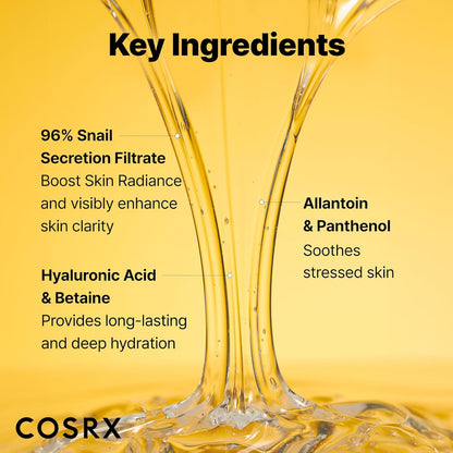Revitalize Your Skin with COSRX Snail Mucin 96% Repairing Serum - 100ml of Korean Skincare Magic!