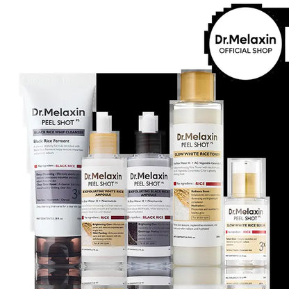 Dr.Melaxin Official Ultimate Exfoliating Glow Rice Routine Set