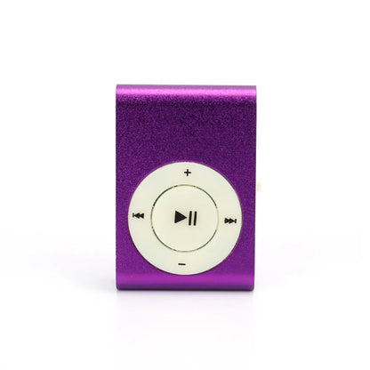 Stylish Mini MP3 Player - Portable USB Music Player with Colourful Clip & TF Card Support
