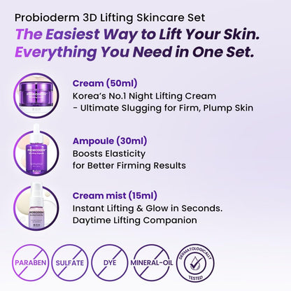Revitalize Your Skin with the Probioderm 3D Lifting Skincare Set - Cardi B's Ultimate Choice for Youthful Glow!