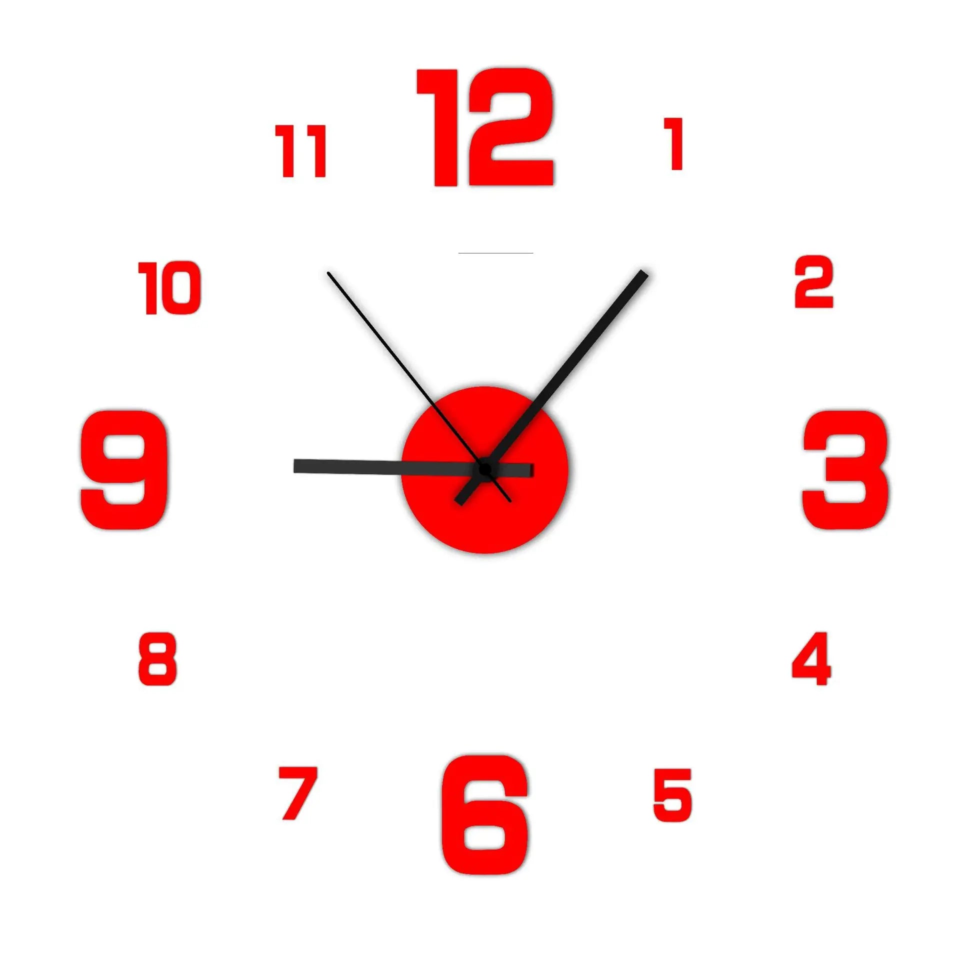 Transform Your Space with the Creative Frameless DIY Wall Clock - Customizable Antique Style Decor