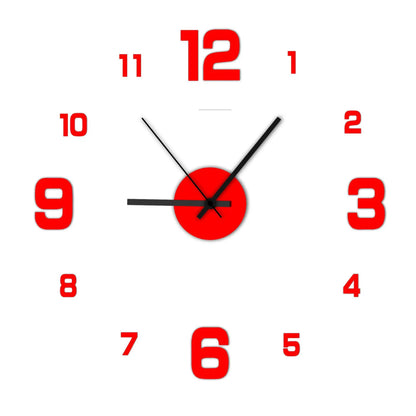 Transform Your Space with the Creative Frameless DIY Wall Clock - Customizable Antique Style Decor