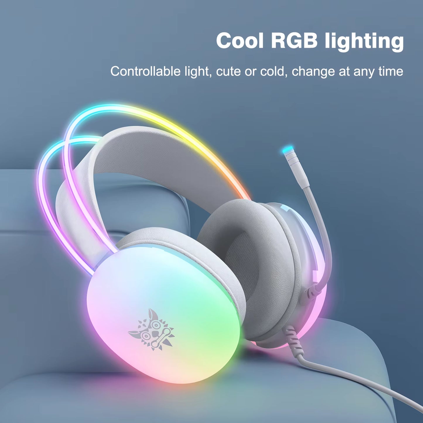 Elevate Your Gaming Experience with the Full RGB Light Gaming Headset & Mouse Bundle for PC Gamers