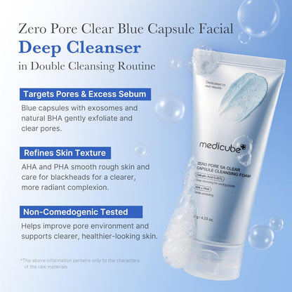 Transform Your Skin with Medicube Zero Pore Cleanse & Swipe Duo: Exfoliating Cleanser and Pore Refining Pads for a Flawless Complexion