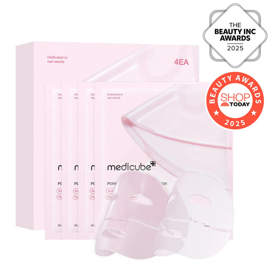 Medicube PDRN Pink Collagen Gel Mask - 4 Sheets of Salmon DNA Infused Luxury for a Youthful Glow