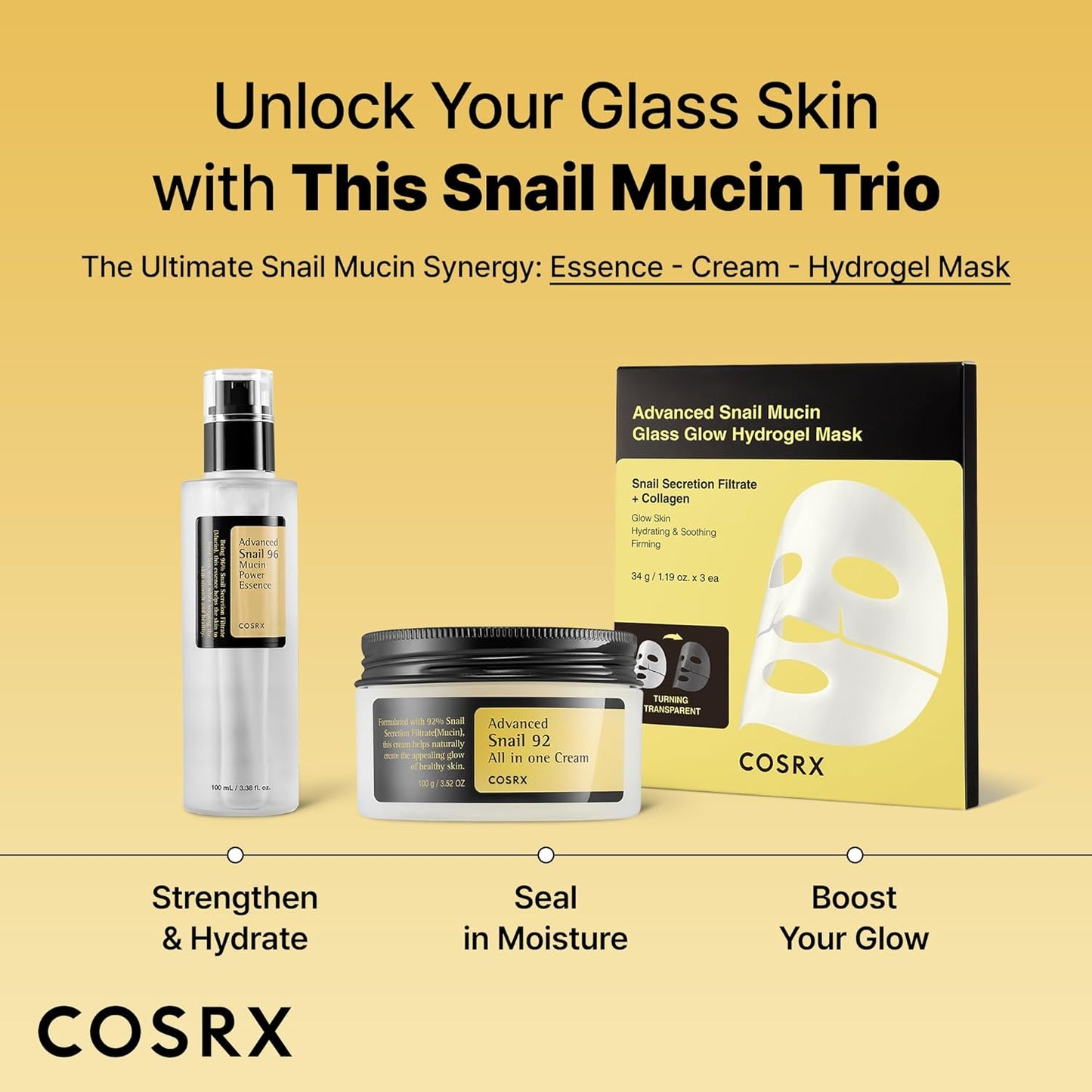 Revitalize Your Skin with COSRX Snail Mucin 96% Repairing Serum - 100ml of Korean Skincare Magic!