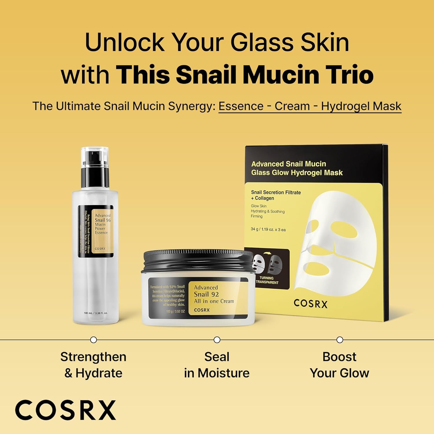 Revitalize Your Skin with COSRX Snail Mucin 96% Repairing Serum - 100ml of Korean Skincare Magic!