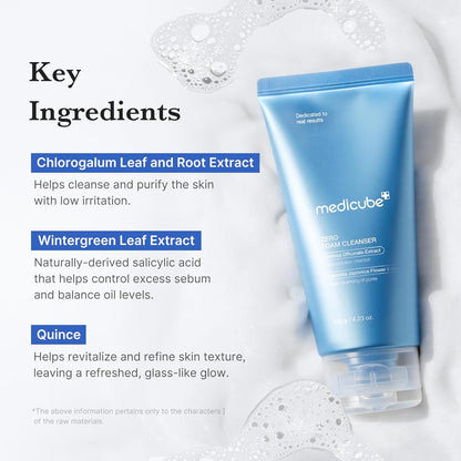 Gently Transform Your Skin with MEDICUBE Cleanse & Swipe Duo: Zero Pore Pad Mild & Zero Foam Cleanser for Delicate Skin
