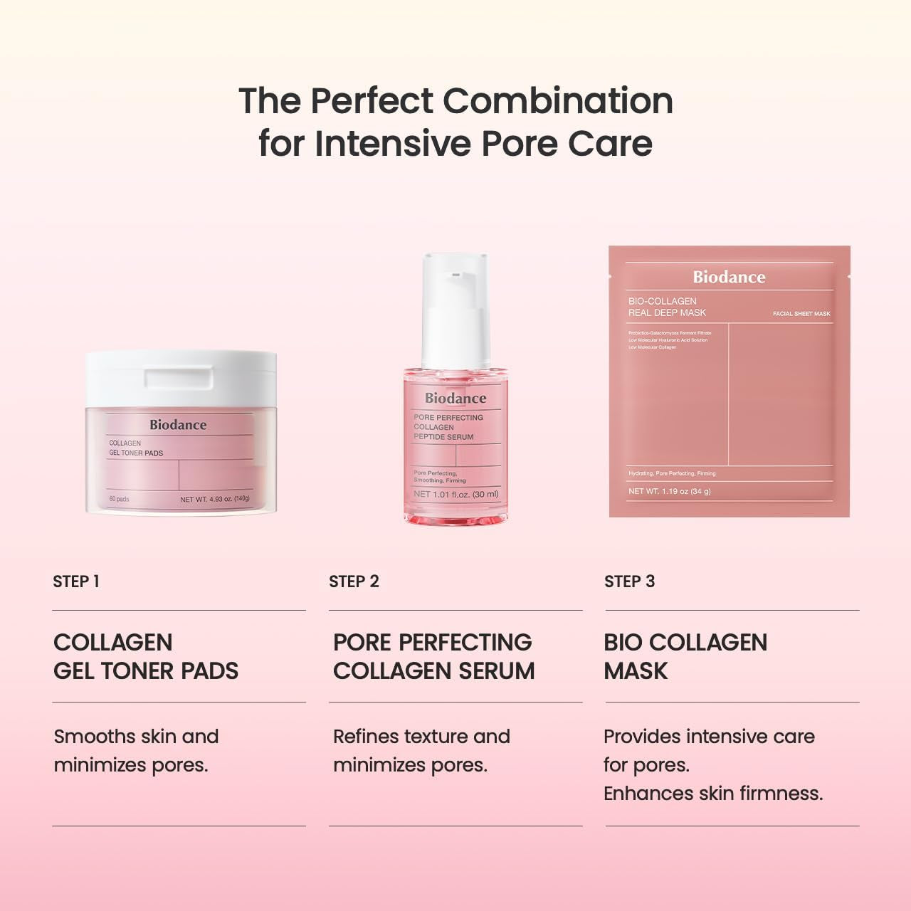 Biodance Collagen Pink Glow Trio - Ultimate Hydration and Youthful Radiance