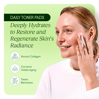 Achieve Radiant Skin with the JiYu Korean Skincare Glow-Up Bundle - Toner Pads & NAD+ Cream
