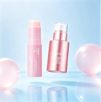 Medicube PDRN Pink Collagen Exosome Shot 2000 & Volume Multi Balm Bundle