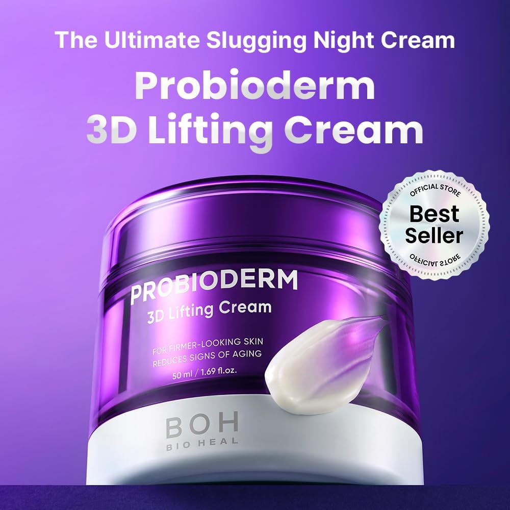 Probioderm 3D Lifting Cream - Achieve Youthful, Firm Skin Overnight with Cardi B's Favorite Slugging Cream