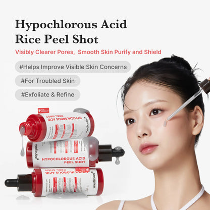 Medicube Hypochlorous Acid Rice Peel Shot Duo for Face & Body