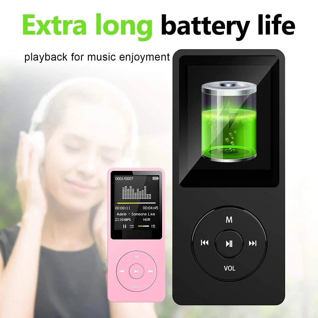 Experience Unmatched Sound Quality with Our Rechargeable Portable MP3 Player Featuring Noise Conduction Technology and Built-in Microphone