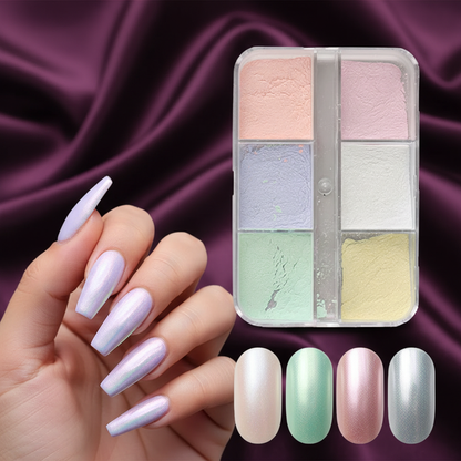 Elevate Your Nail Game with Moonlight Mirror Nail Powder - Stunning Metallic Chrome Pigments for a Dazzling Manicure