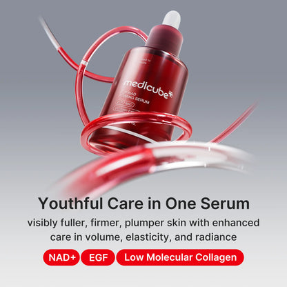 Medicube Gatekeeping My Real Age Set | Comprehensive 5-Step Anti-Aging Routine with PDRN, Volufiline, Collagen, and NAD+ EGF Complex for Fine Lines, Firmness, and Radiant, Youthful Skin | Korean Skincare, K-Beauty