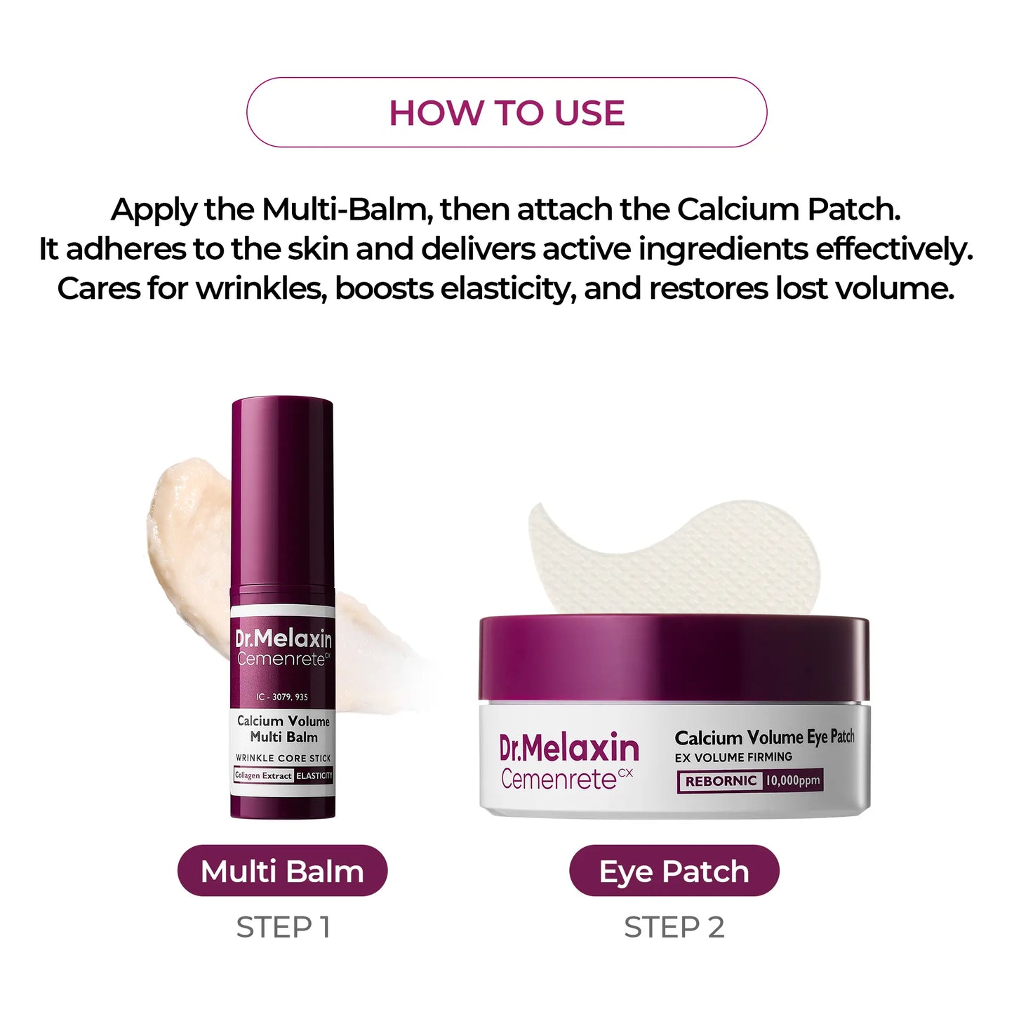 Dr.Melaxin Official Calcium Volume Multi Balm+Eye Patch