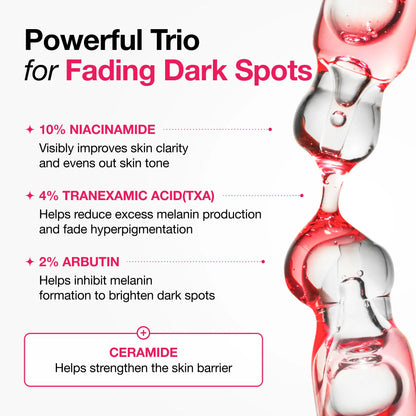 Anua Dark Spot Correcting Serum : 10% Niacinamide+ 4% Tranexamic Acid 1.01 Fl.Oz. (30Ml)