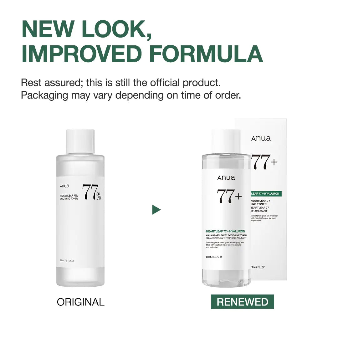 Revitalize Your Skin with Anua Heartleaf 77% Soothing Toner - Hydrating Facial Toner for All Skin Types, 8.45 Fl.Oz. (250Ml) | Korean Skincare Essential