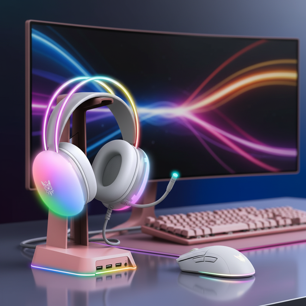 Elevate Your Gaming Experience with the Full RGB Light Gaming Headset & Mouse Bundle for PC Gamers
