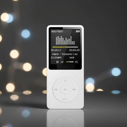 Experience Unmatched Sound Quality with Our Rechargeable Portable MP3 Player Featuring Noise Conduction Technology and Built-in Microphone