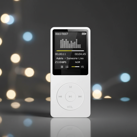 Experience Unmatched Sound Quality with Our Rechargeable Portable MP3 Player Featuring Noise Conduction Technology and Built-in Microphone
