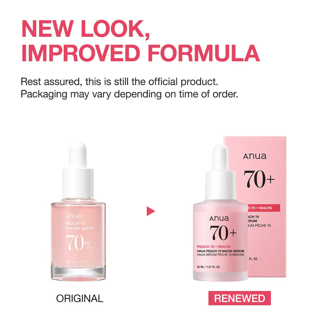 Anua Peach 70 Niacinamide Serum - Brightening Elixir for Radiant Complexion (1.01 Fl. Oz.)