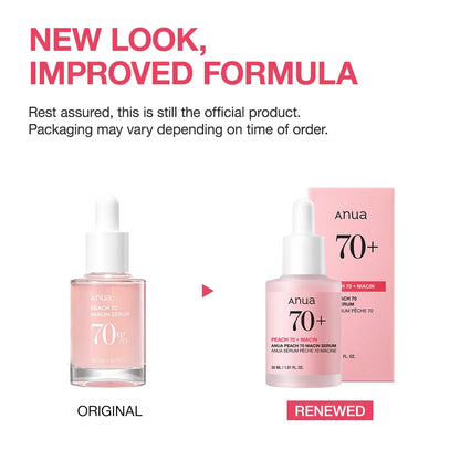 Anua Peach 70 Niacinamide Serum - Brightening Elixir for Radiant Complexion (1.01 Fl. Oz.)