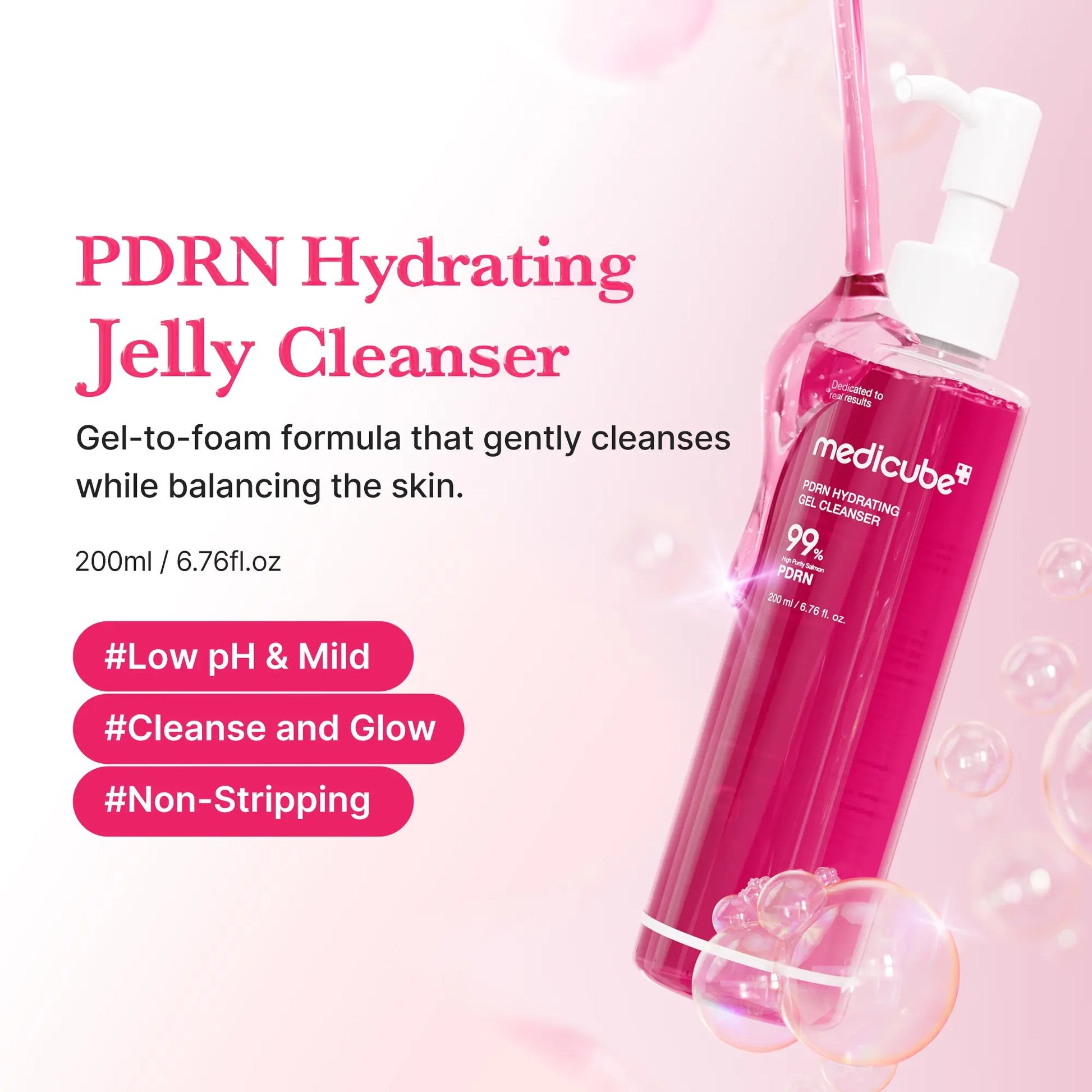 Medicube PDRN Jelly to Foam Cleanser