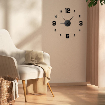 Transform Your Space with the Creative Frameless DIY Wall Clock - Customizable Antique Style Decor