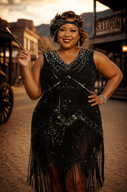 1920s Plus Size Cocktail Dress Costume