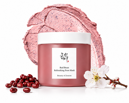 Revitalize Your Skin with the Red Bean Pore Refreshing Mask - Hydrating Clay Cream for Men and Women - 140ml