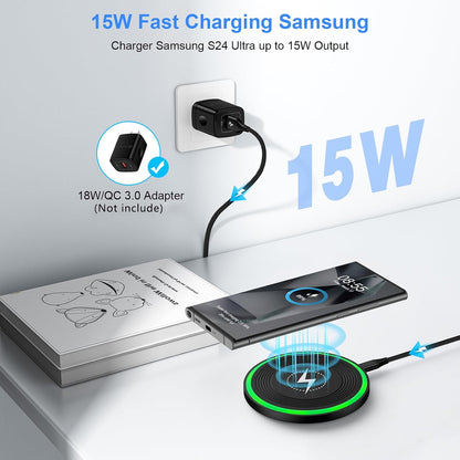 Fast and Versatile Pixel Wireless Charger - Ultimate Charging Pad for Google Pixel and More