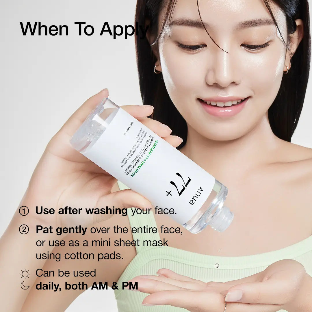 Revitalize Your Skin with Anua Heartleaf 77% Soothing Toner - Hydrating Facial Toner for All Skin Types, 8.45 Fl.Oz. (250Ml) | Korean Skincare Essential