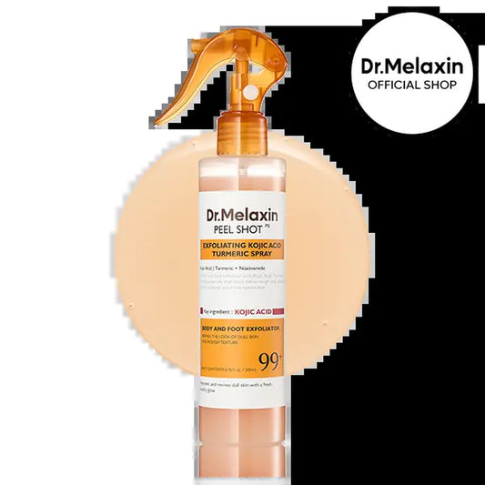 Transform Your Skin with Dr.Melaxin's Exfoliating Peel Shot - The Ultimate Kojic Acid & Turmeric Spray for a Radiant Glow