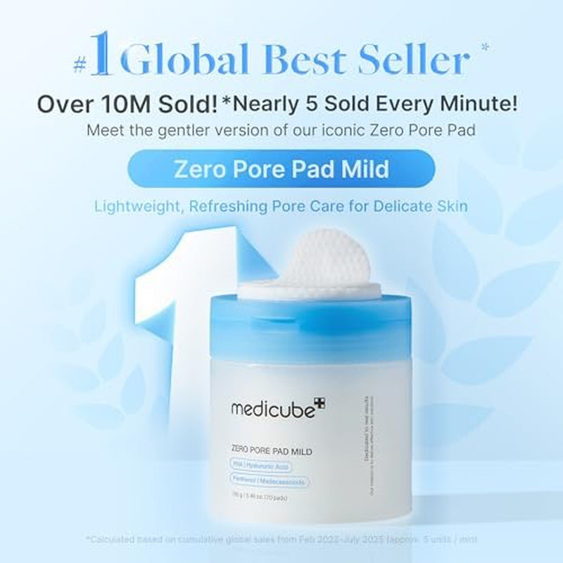 Transform Your Skin with Medicube Zero Pore Cleanse & Swipe Duo: Exfoliating Cleanser and Pore Refining Pads for a Flawless Complexion
