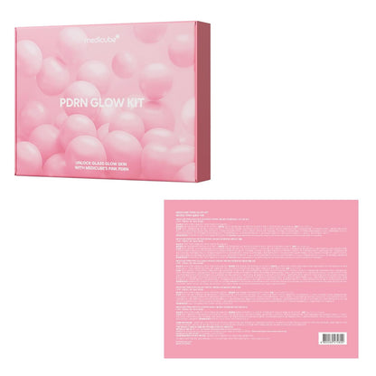 Salmon DNA PDRN Glow Kit | Glass Glow Mini Skincare Set with Toner, Serum & Sheet Mask for Hydrating, Firming, Moisturizing |Gift & Travel Essentials for Women & Girls | Korean Skincare