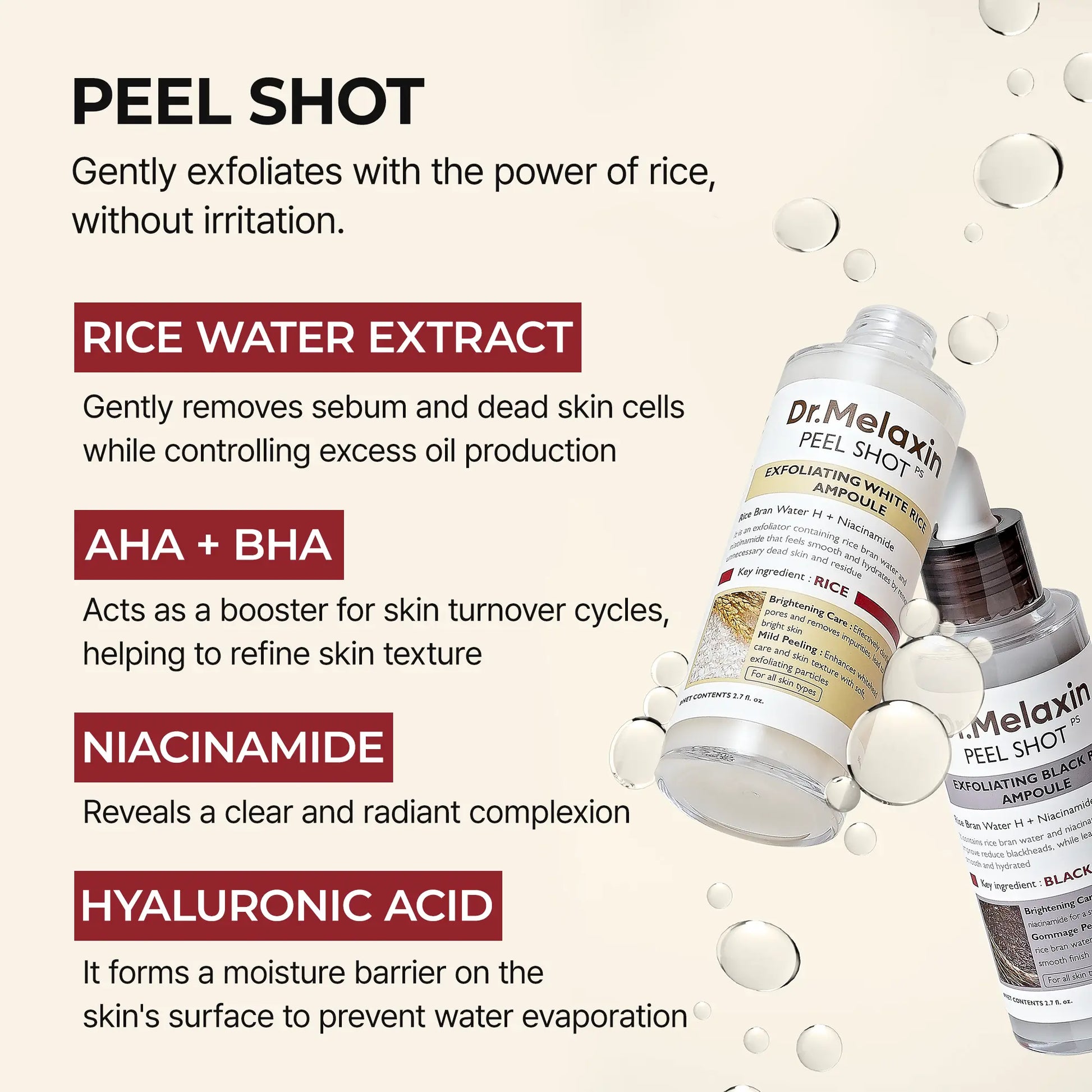 Dr.Melaxin Official Ultimate Exfoliating Glow Rice Routine Set