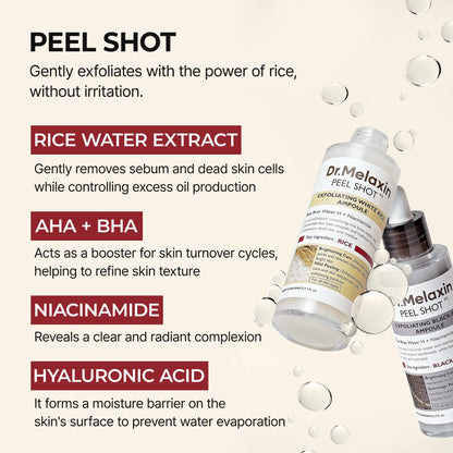 Dr.Melaxin Official Ultimate Exfoliating Glow Rice Routine Set