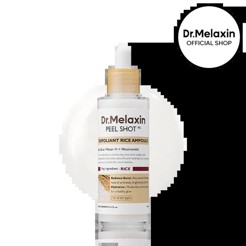 Dr.Melaxin Official Peel Shot Glow Rice Peeling Ampoule