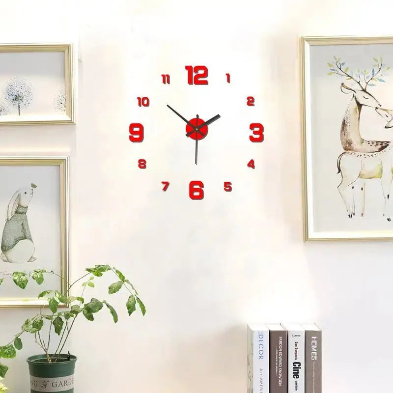 Transform Your Space with the Creative Frameless DIY Wall Clock - Customizable Antique Style Decor