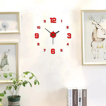 Transform Your Space with the Creative Frameless DIY Wall Clock - Customizable Antique Style Decor