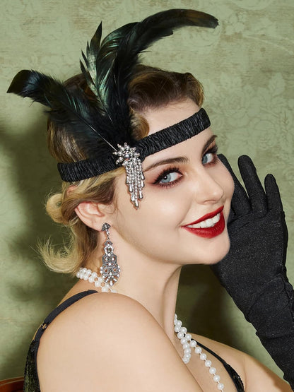 Glamorous 1920s Flapper Accessories Set - Elevate Your Vintage Style