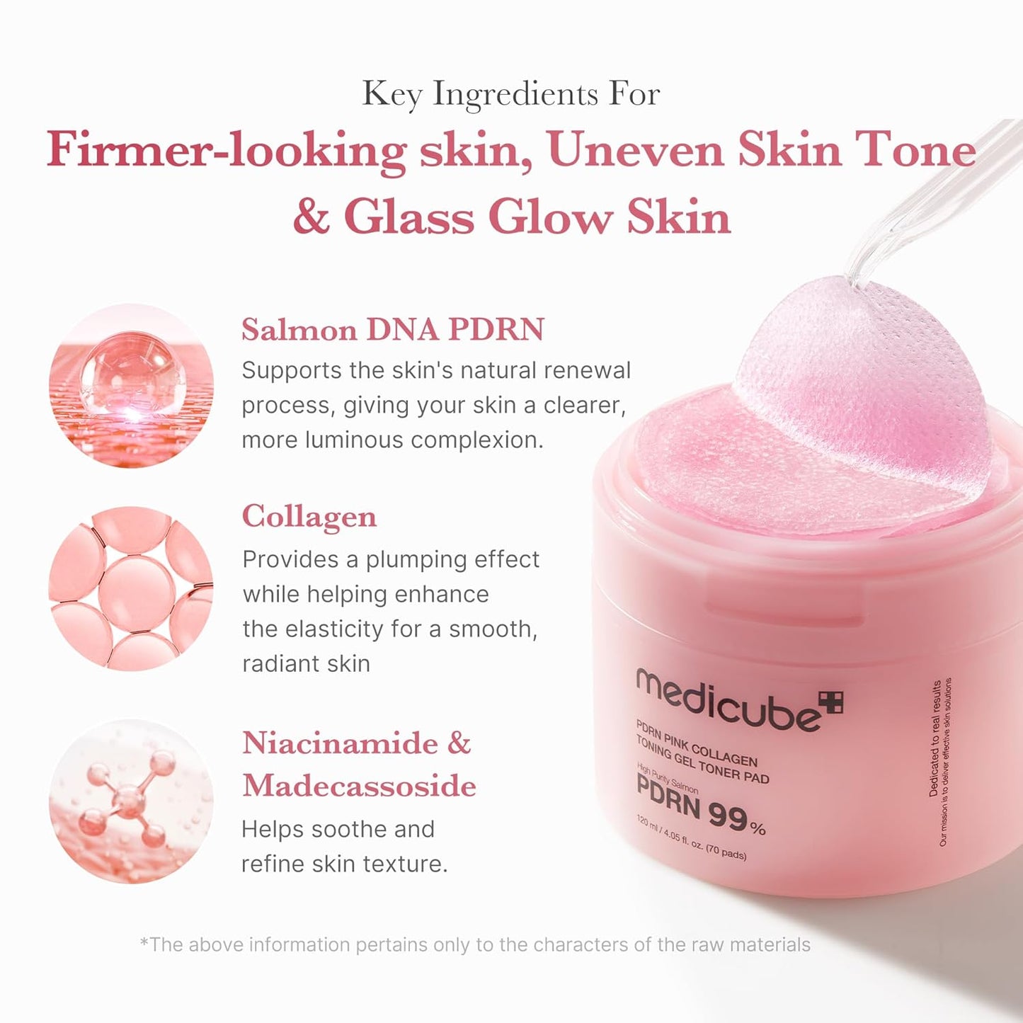 Revitalize Your Skin with Toner Pads Infused with Salmon DNA and Collagen | Korean Gel Toner for Soothing Radiance | 70 Pads of Pink Collagen Jelly