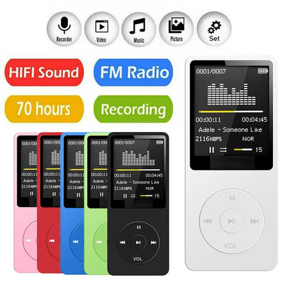 Experience Unmatched Sound Quality with Our Rechargeable Portable MP3 Player Featuring Noise Conduction Technology and Built-in Microphone