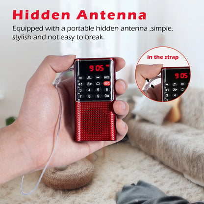 Ultimate Mini Portable FM Radio with Recorder