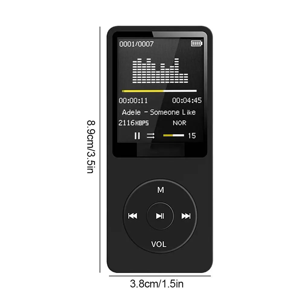 Experience Unmatched Sound Quality with Our Rechargeable Portable MP3 Player Featuring Noise Conduction Technology and Built-in Microphone